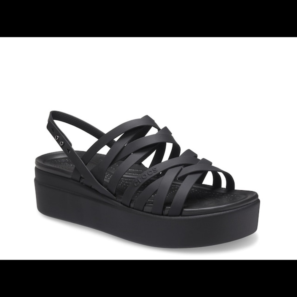 Crocs Brooklyn Platform Sandal Women Size 7 Shoe Black New w/out Tags Never Worn